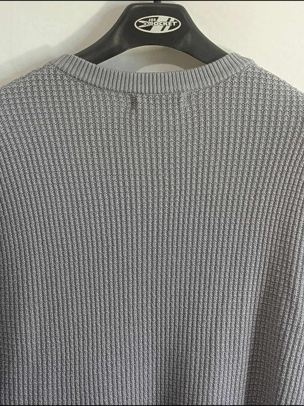ZESICA Gray Waffle Knit Henley Sweater High Low Hem Side Slit Women's Small